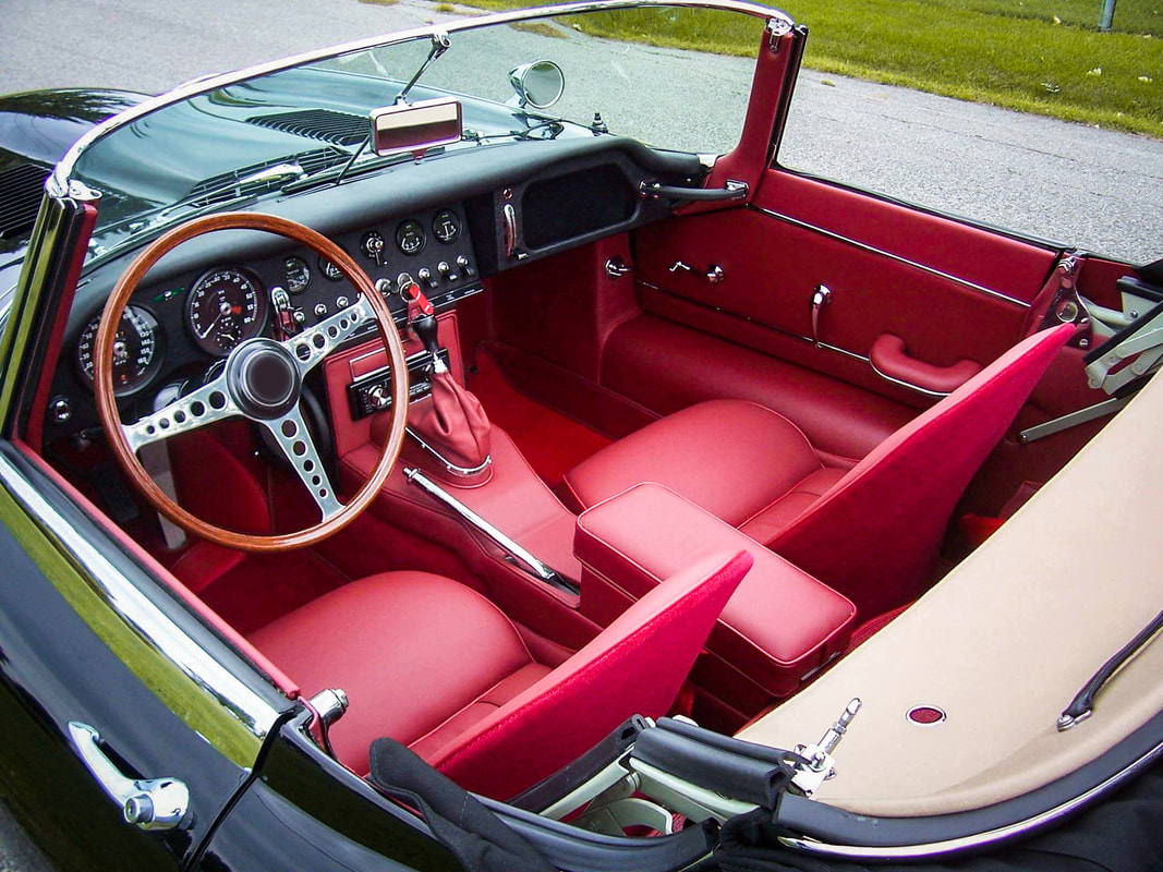 Car Interior Paint Used to Restyle Jaguar XKE Interior