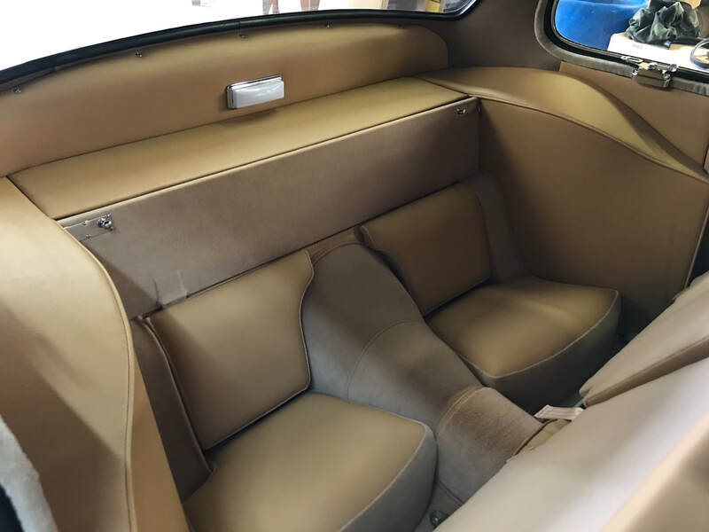 Jaguar XK150 fixed head coupe interior